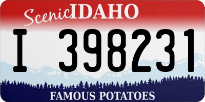 ID license plate I398231