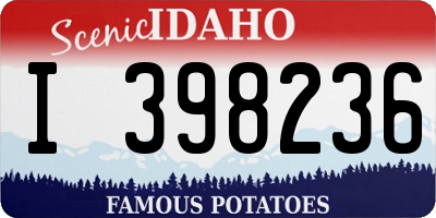 ID license plate I398236