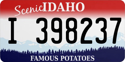 ID license plate I398237