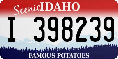 ID license plate I398239