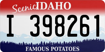 ID license plate I398261