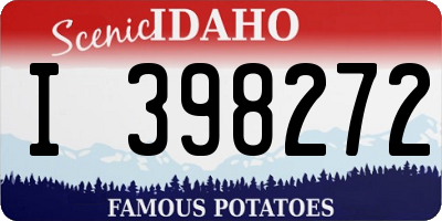 ID license plate I398272