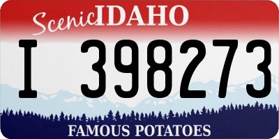 ID license plate I398273