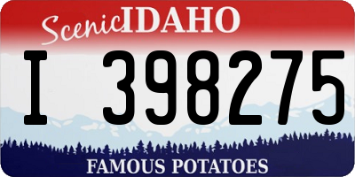 ID license plate I398275