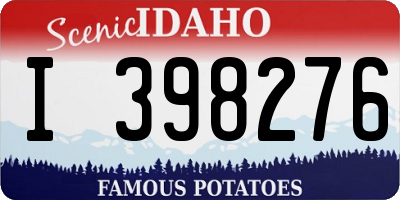 ID license plate I398276