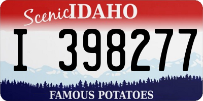 ID license plate I398277