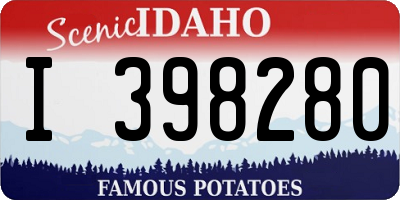 ID license plate I398280