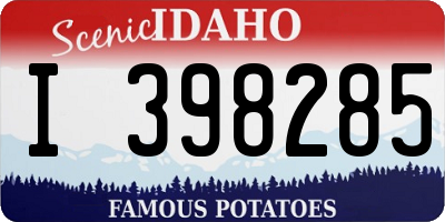 ID license plate I398285