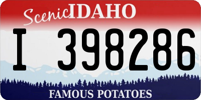 ID license plate I398286