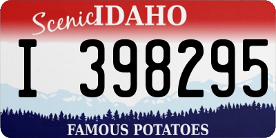 ID license plate I398295