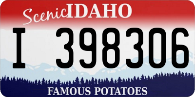 ID license plate I398306