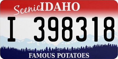 ID license plate I398318