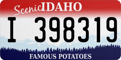 ID license plate I398319
