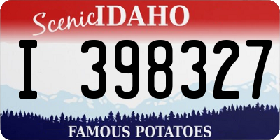 ID license plate I398327