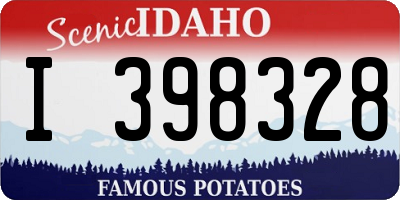 ID license plate I398328