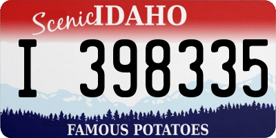 ID license plate I398335