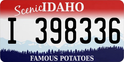 ID license plate I398336