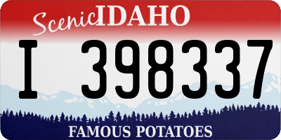 ID license plate I398337
