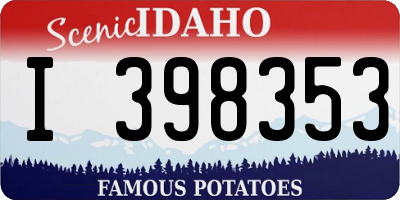 ID license plate I398353
