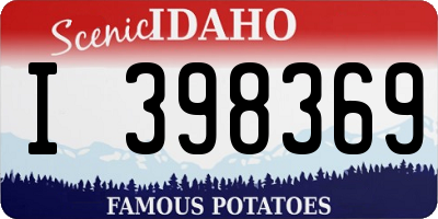 ID license plate I398369