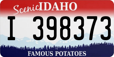 ID license plate I398373