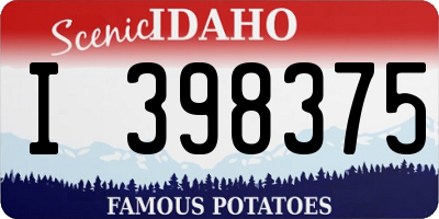 ID license plate I398375