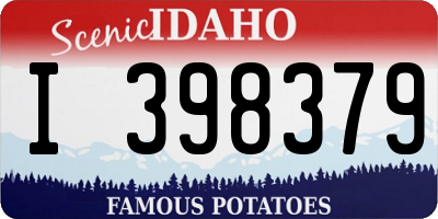 ID license plate I398379