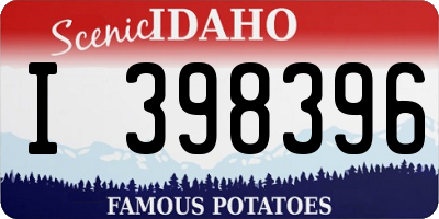 ID license plate I398396