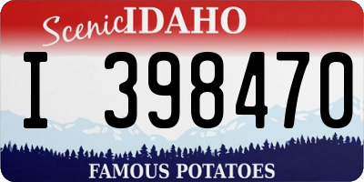 ID license plate I398470