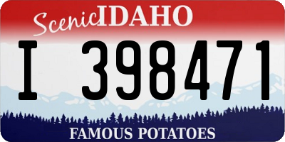 ID license plate I398471