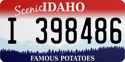 ID license plate I398486