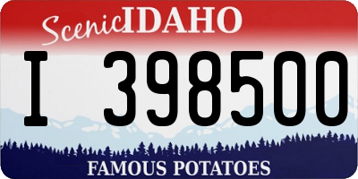 ID license plate I398500