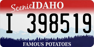 ID license plate I398519
