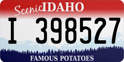 ID license plate I398527