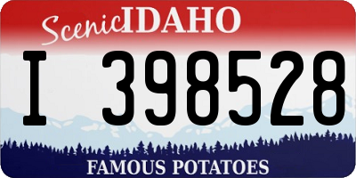 ID license plate I398528