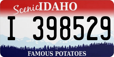 ID license plate I398529
