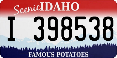 ID license plate I398538