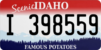 ID license plate I398559