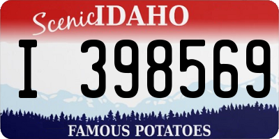 ID license plate I398569