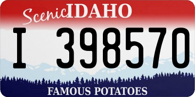 ID license plate I398570