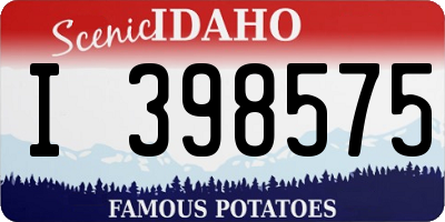 ID license plate I398575