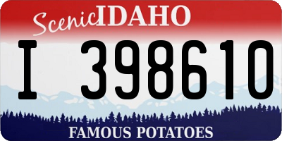 ID license plate I398610