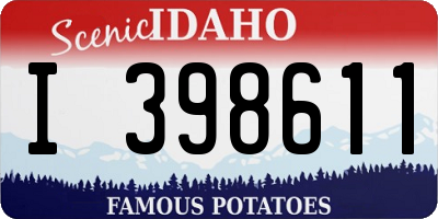 ID license plate I398611