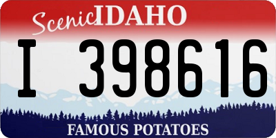 ID license plate I398616