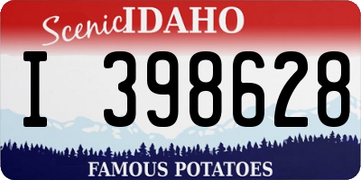 ID license plate I398628
