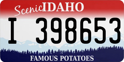 ID license plate I398653