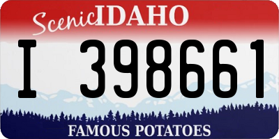 ID license plate I398661