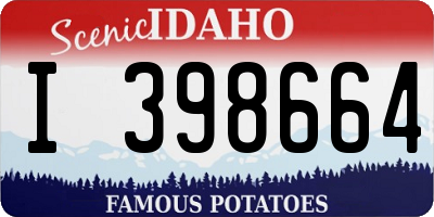 ID license plate I398664