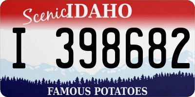 ID license plate I398682