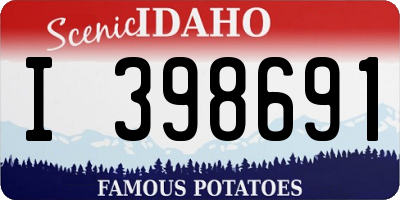 ID license plate I398691